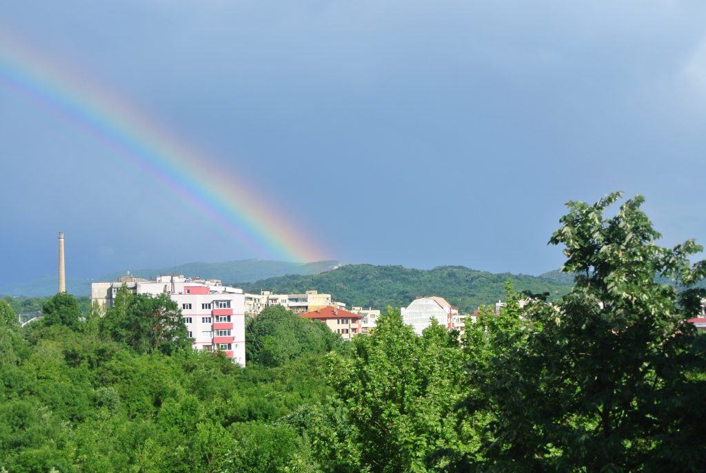 uitzicht vanuit de flat in Sevlievo