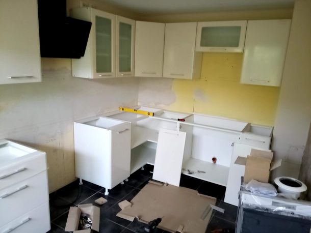 Een nieuwe keuken installeren